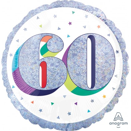 S55 18" Here's To Your Birthday 60 Standard HoloGraphic HX®